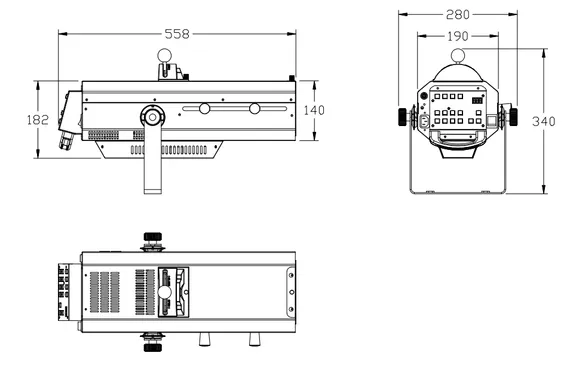 Involight LEDFS150 прожектор следящего света, 150Вт