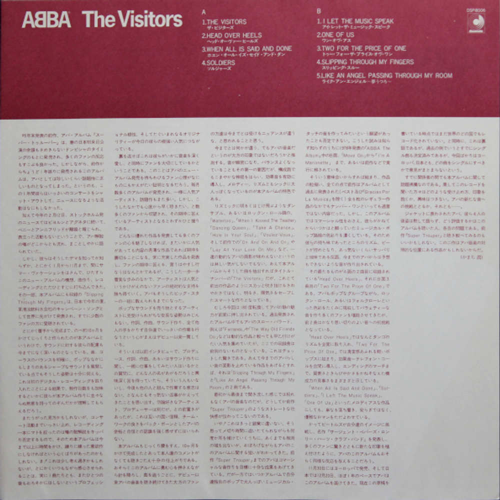 ABBA / The Visitors (LP)