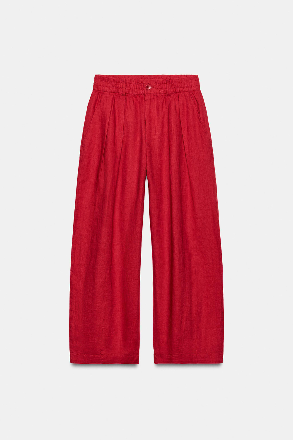 БРЮКИ СО СКЛАДКАМИ ИЗ 100% ЛЬНА — ZW COLLECTION — ZARA