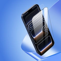 Защитное стекло для iPhone 17 Pro, серия Roga Series от Dux Ducis (комплект с ванночкой для автоматического выравнивания и установки)