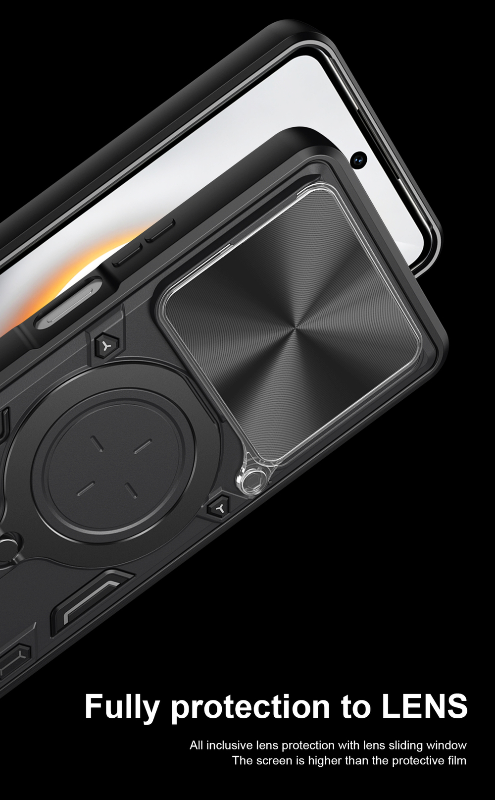 Чехол с кольцом Big Ring Case для Tecno Pova 7 4G