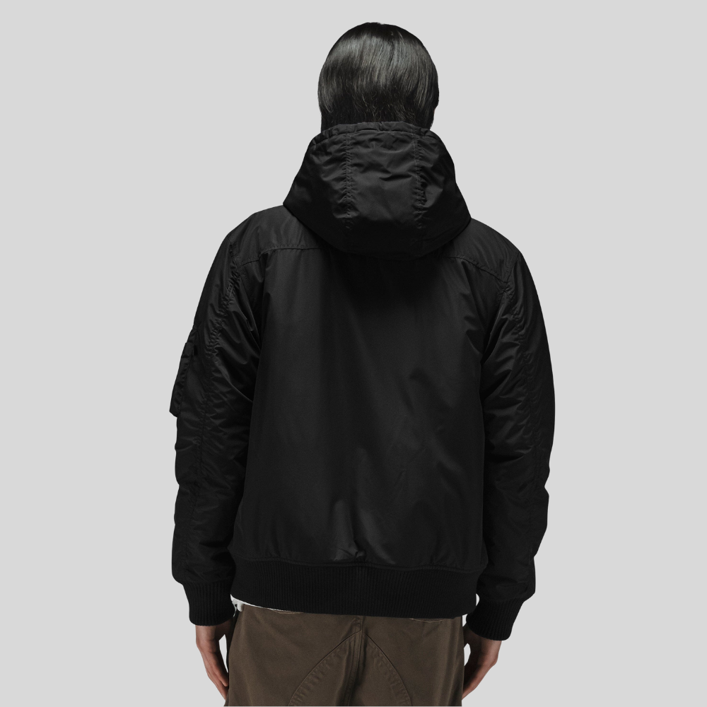 Бомбер Alpha Industries MA-1 Hooded Regular Fit Black (Черный)