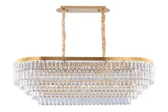 Люстра подвесная NewRgy 2752P/19A PLATING BRASS+CLEAR, 19×40 Вт, прозрачная и латунная