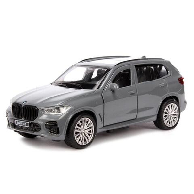 Модель ин. мет. "BMW X5 M-Sport" 12см. двери, багаж, цв.мокрый асфальт (Технопарк)