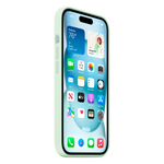 Силиконовый чехол с поддержкой MagSafe Apple Silicone Case для iPhone 15, Soft Mint (Пастельно-мятный)
