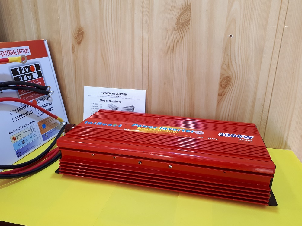 3000W (24V) / Инвертор (24 вольта) напряжения LaiRun 24-220V 3000W (24V) (д40ш21в10) вес 2,645