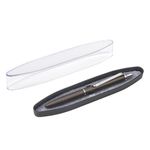 Ручка подарочная шариковая BRAUBERG "Bolero", СИНЯЯ, корпус серый с хромированными деталями, линия письма 0,5 мм, 143462