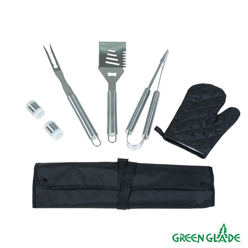 Набор для гриля Green Glade ST001 6 предметов в фартуке