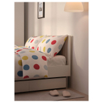 Комплект постельного белья IKEA BRUKSVARA (БРУКСВАРА), Белый с рисунком, 200х230 см