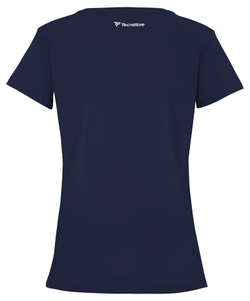 Женская теннисная футболка Tecnifibre Club Cotton Tee — marine