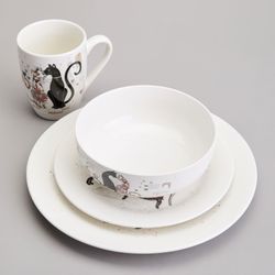 НАБОР ПОСУДЫ ОБЕДЕННЫЙ LEFARD "ПАРИЖСКИЕ КОТЫ" НА 4 ПЕР. 16 ПР. (КОР=2НАБ.)