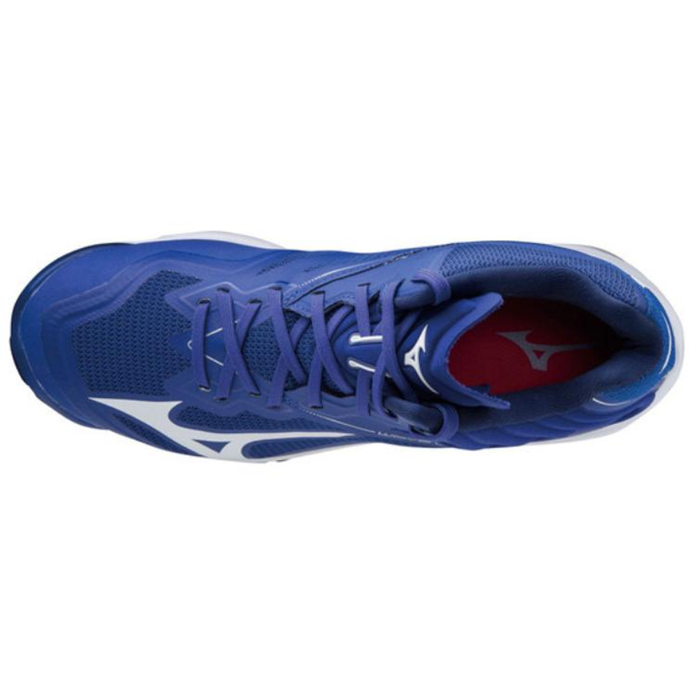 Mizuno Textile, Synthetic Leather Comfortable Slip Resistant, Abrasion Resistant, Breathable Mid top Volleyball Shoes