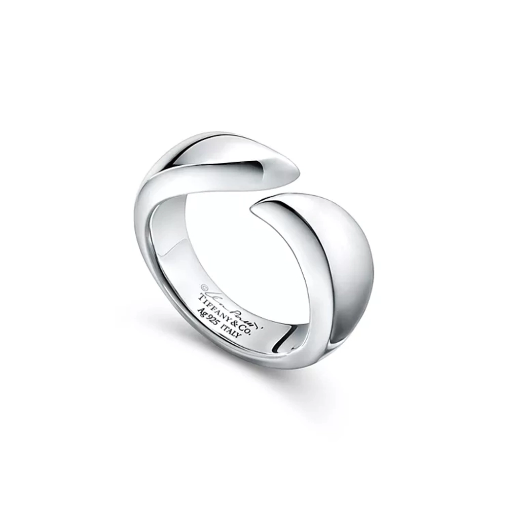 Кольцо из серебра, Tiffany 💠 Feather ring - New collection