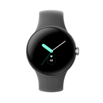 Умные часы Google Pixel Watch Wi-Fi 41mm, Silver/Charcoal (Полированный серебристый корпус, ремешок угольно-серого цвета)