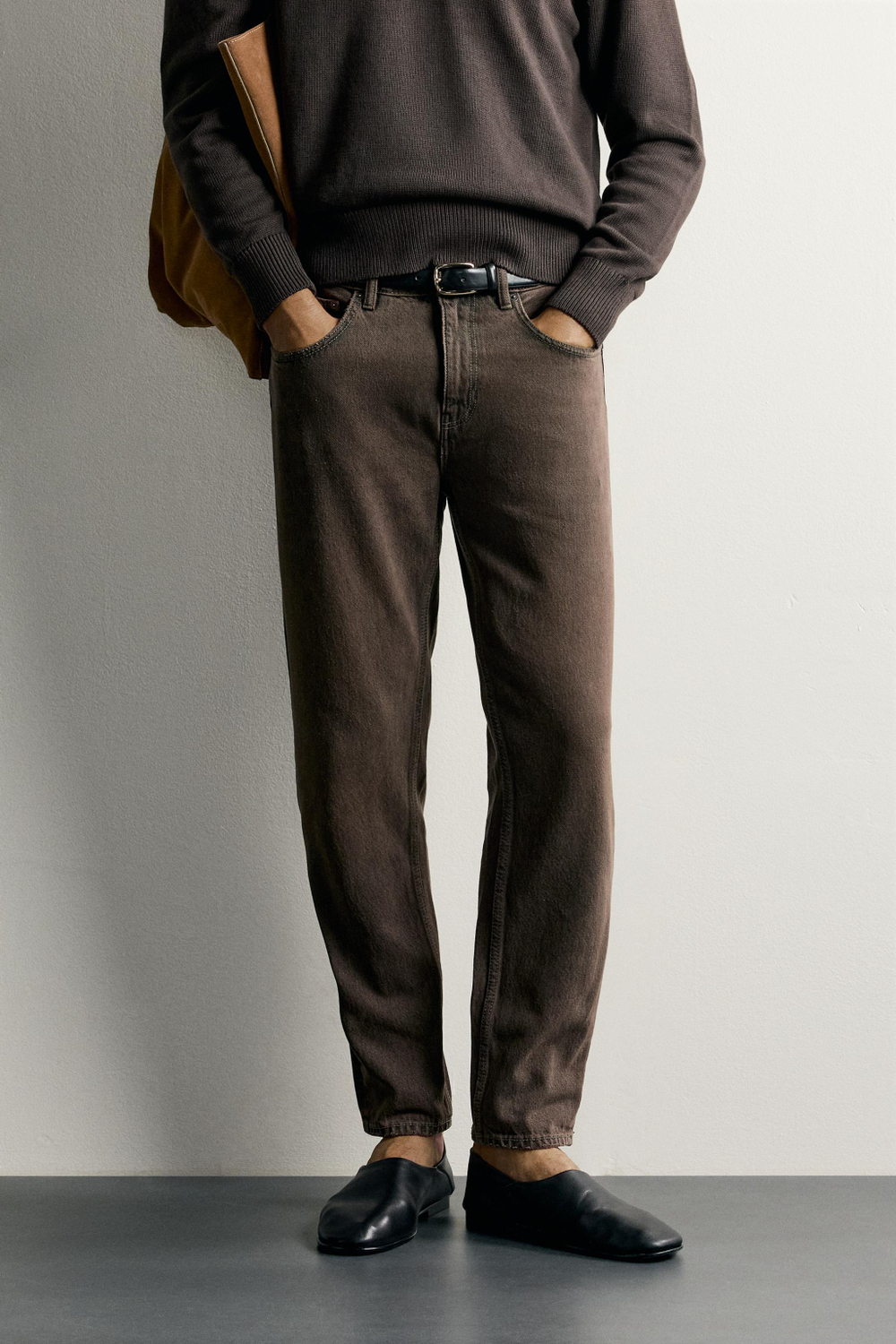 УКОРОЧЕННЫЕ ДЖИНСЫ SLIM FIT — ZARA