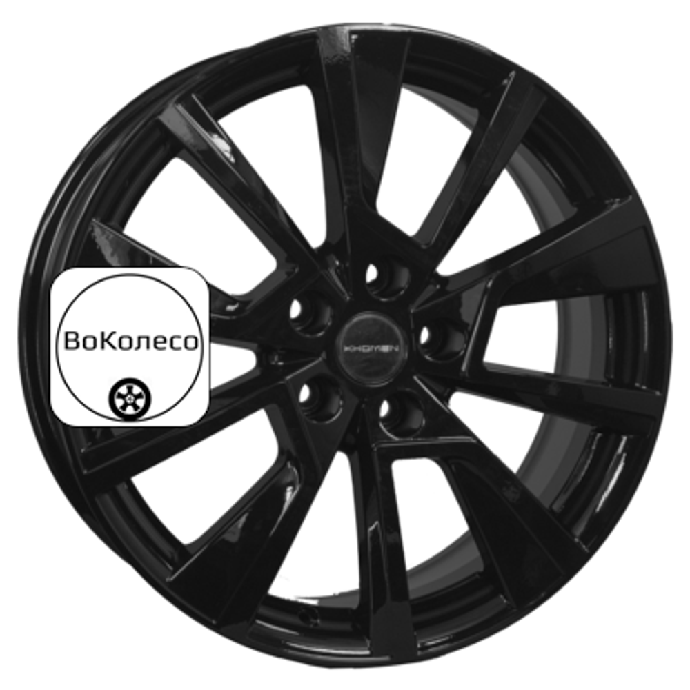 7x18/5x114,3 ET50 D54,1 KHW1802 (Coolray) Black Khomen Wheels