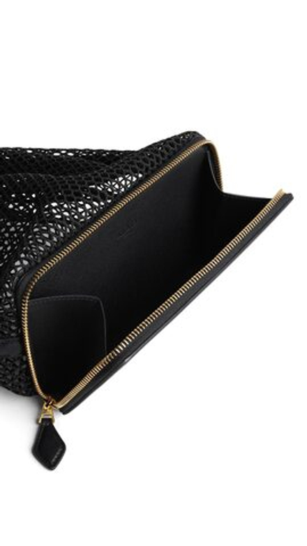 ALAÏA СУМКА LE POCHON В СЕТОЧКУ, ЧЕРНЫЙ