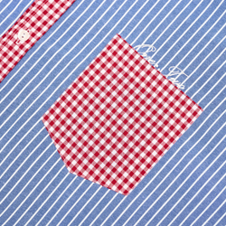 Oversized Shirt Blue-Red
