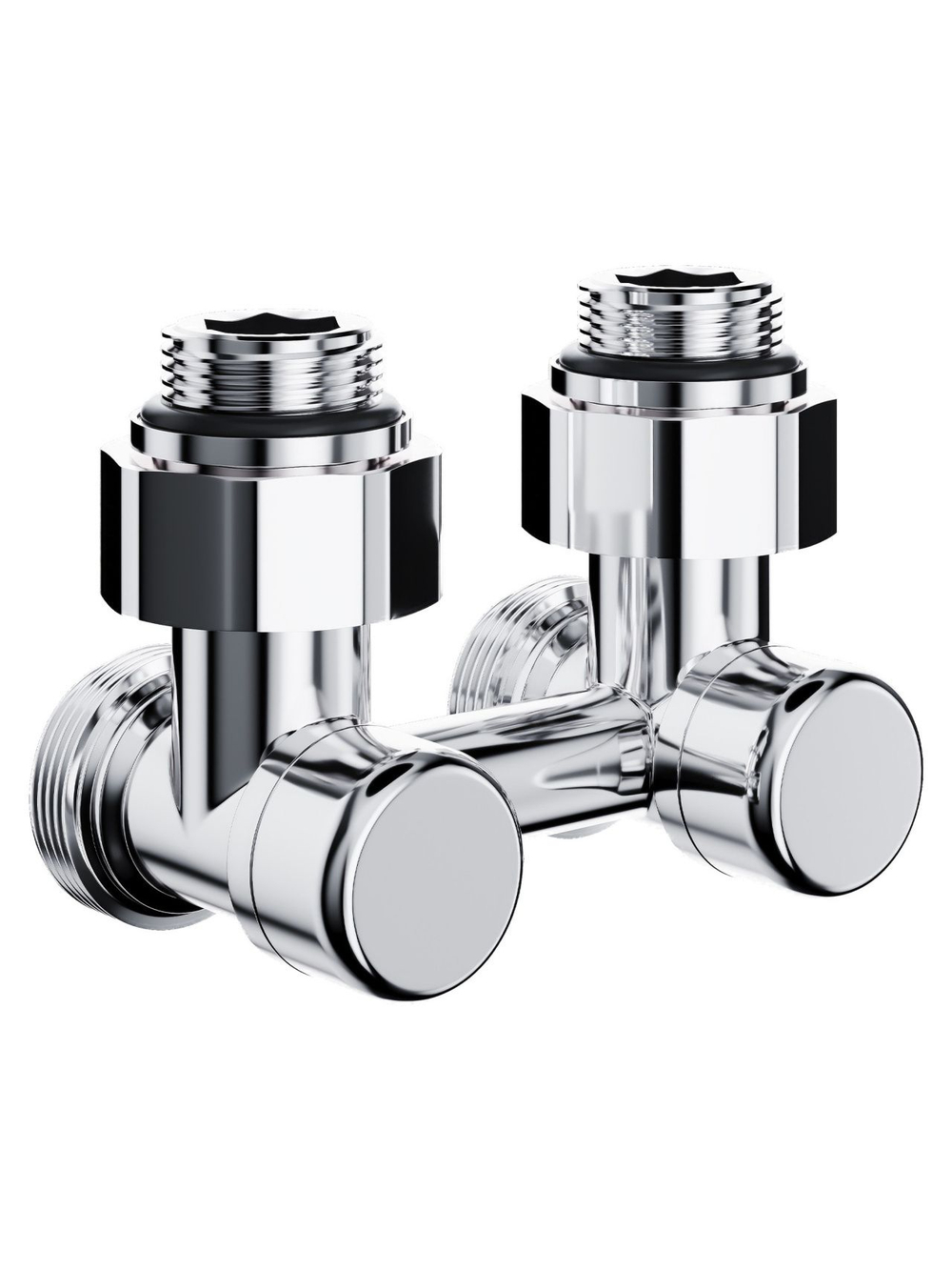 Узел нижнего подключения Royal Thermo Design угловой 1/2"х3/4" EK евроконус (хром)