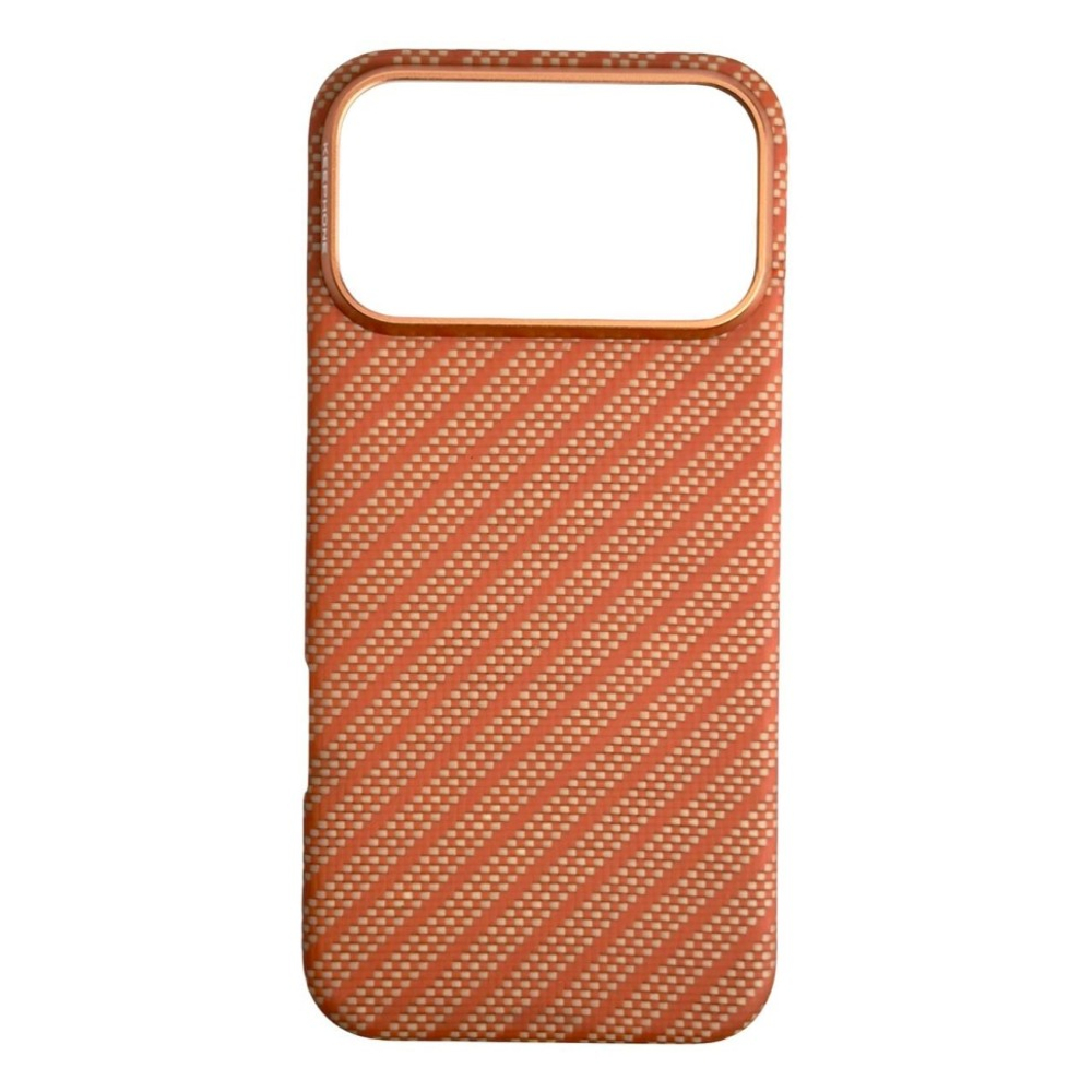 Накладка для i-Phone 17 Pro Max Keephone Kevlar Robin MagSnap коричневый