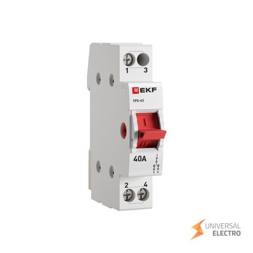 Трехпозиционный переключатель ТПС-63 1P 40А PROXIMA EKF