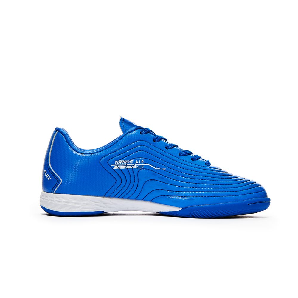 Бутсы зальные TORRES FLEX KID детские, TS134233-327-33, р.33, резина,ПУ,текстиль, синий