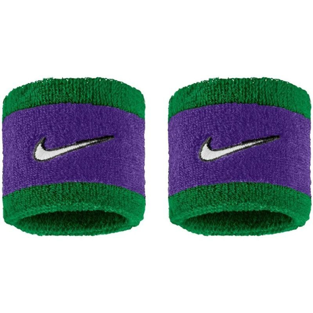 Frotka tenisowa Nike Swoosh 2P - clover/fierce purple/white