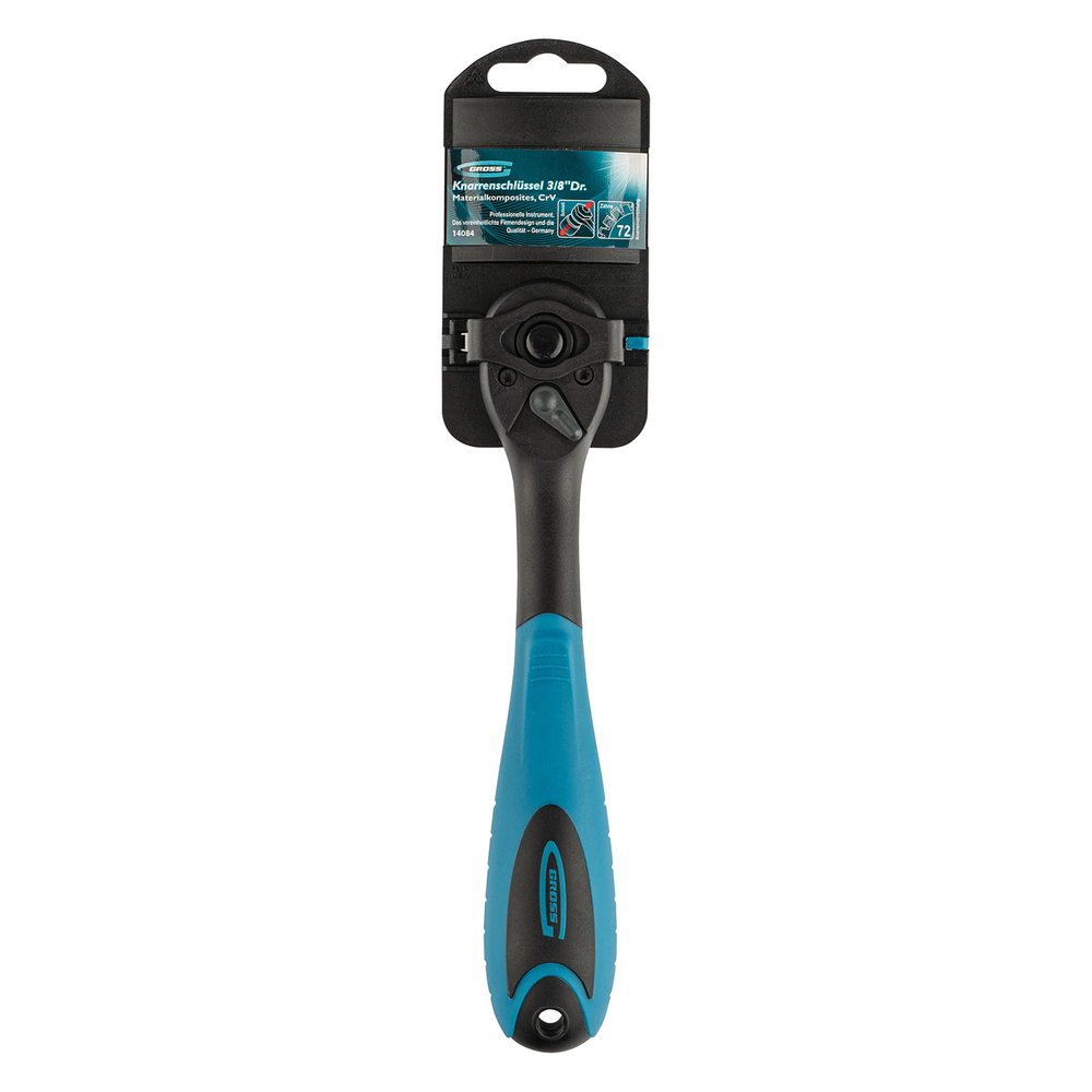 Ключ-трещотка 3/8", CrV, 72 зуба, с быстрым сбросом Gross