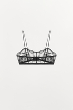 БЮСТГАЛЬТЕР БАНДО ИЗ КРУЖЕВА — ZARA