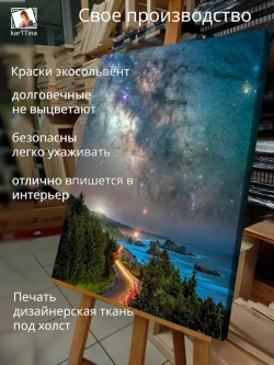 Картина "Берег млечный", интерьерная 30х40см 1шт.