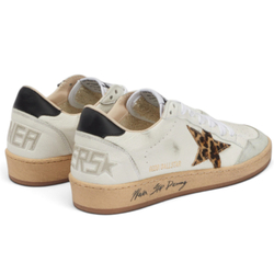 Women’s Ball-Star Leopard Print Pony Skin Star Black Heel