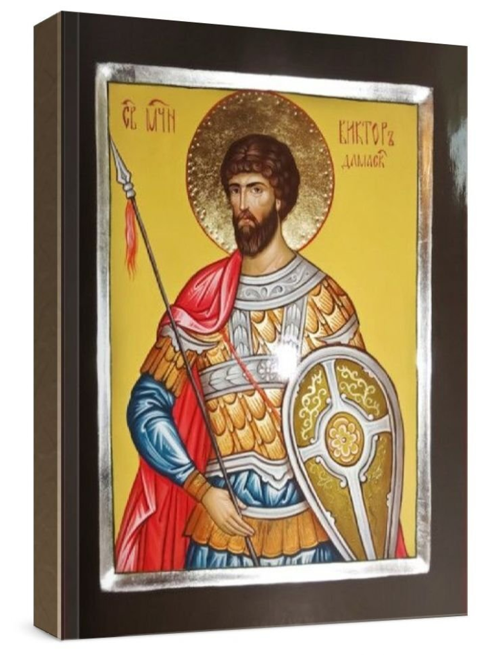 Виктор Дамасский (рукописная икона)