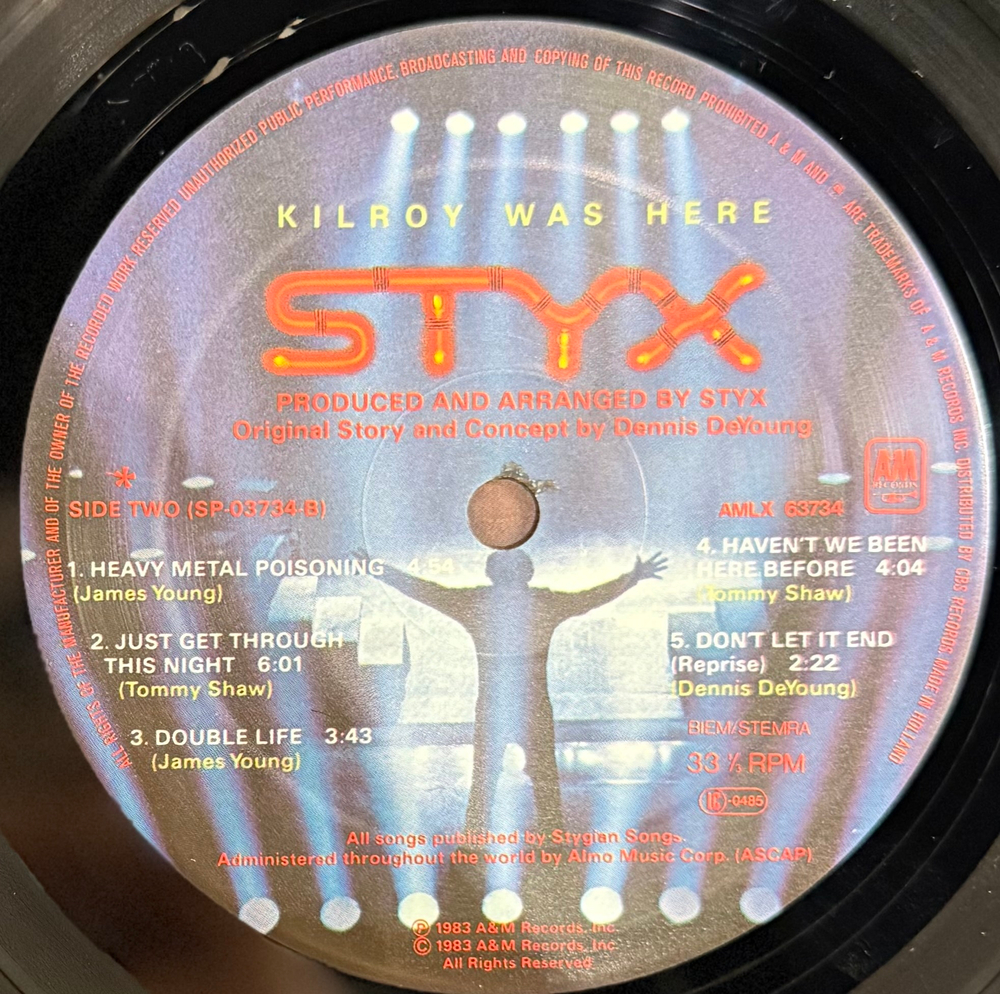 Виниловая пластинка Styx ‎– Kilroy Was Here LP