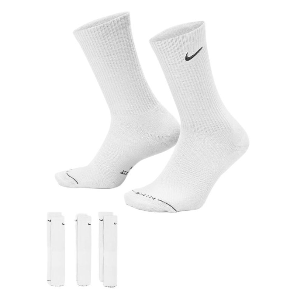 Nike Everyday Elevated Crew 3P - white