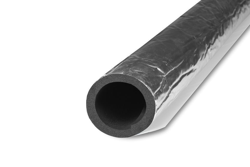 Трубка из вспененного каучука K-FLEX ST с покрытием IC CLAD SR толщина 19 мм Тмакс=180°C серебристый