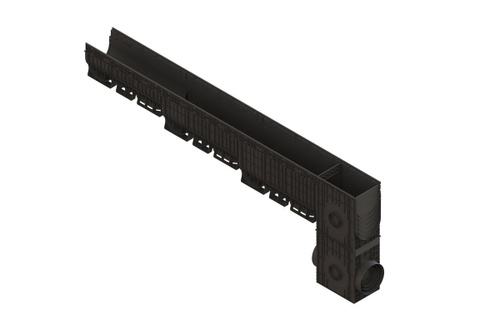 Лоток водоотводный пластиковый PolyMax Basic DN300 h460