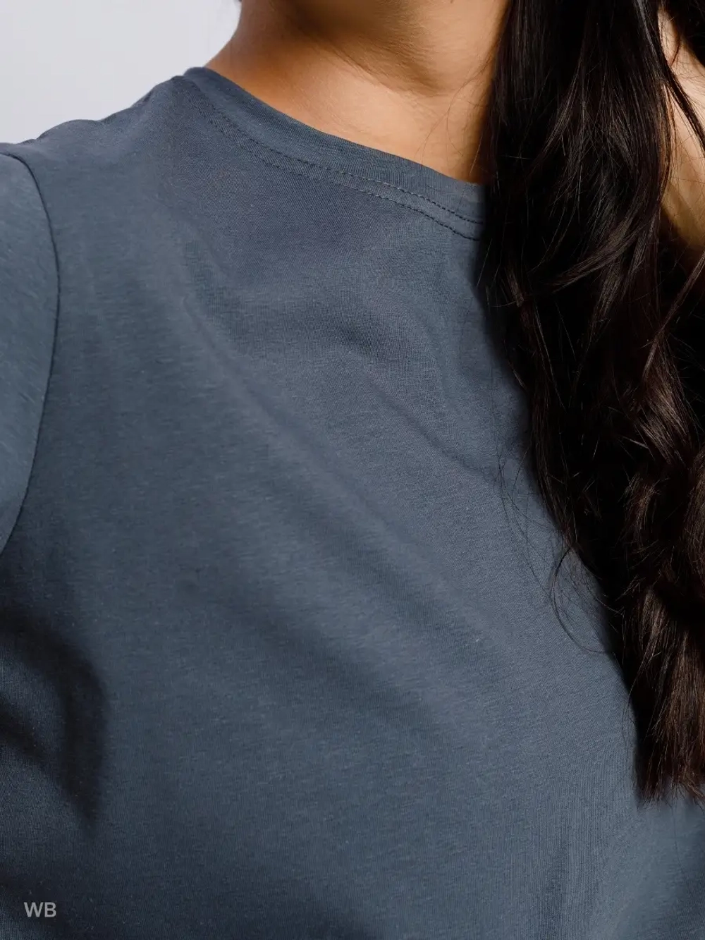 Футболка женская графитовая оверсайз