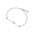 Браслет из белого золота 18k,Tiffany 💠T smile, В наличии