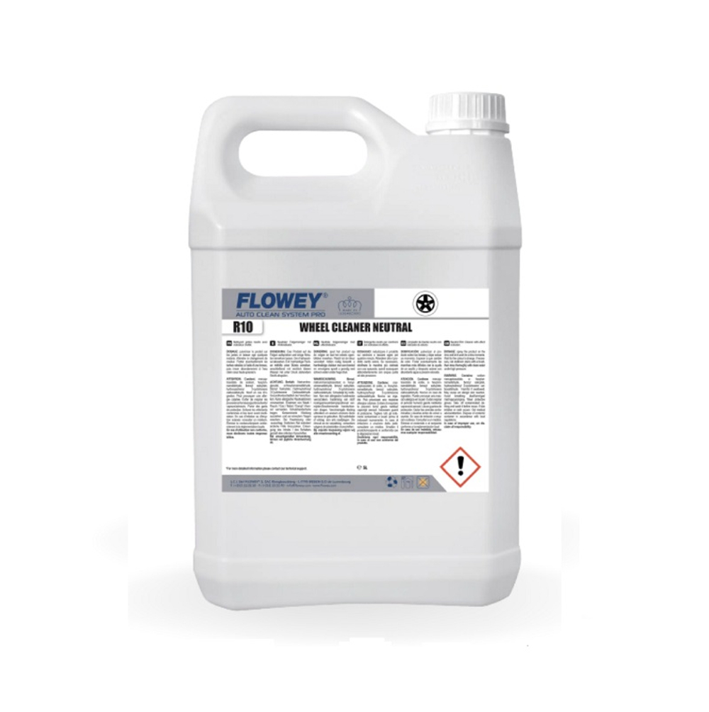Очиститель дисков R10 WHEEL CLEANER NEUTRAL, канистра 5 л., FLOWEY (Люксембург)