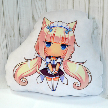 Подушка "Nekopara / Нэкопара / Кошачий рай - Ванилла"