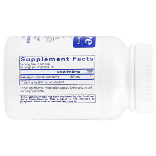Pure Encapsulations, NAC, 600 мг, 90 капсул