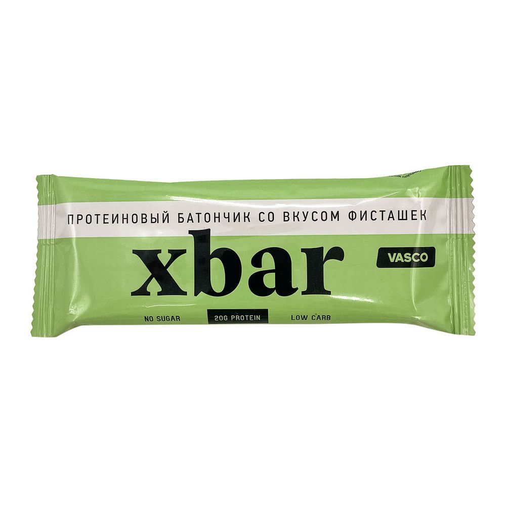 Протеиновый батончик VASCO Xbar со вкусом фисташек, 60 г