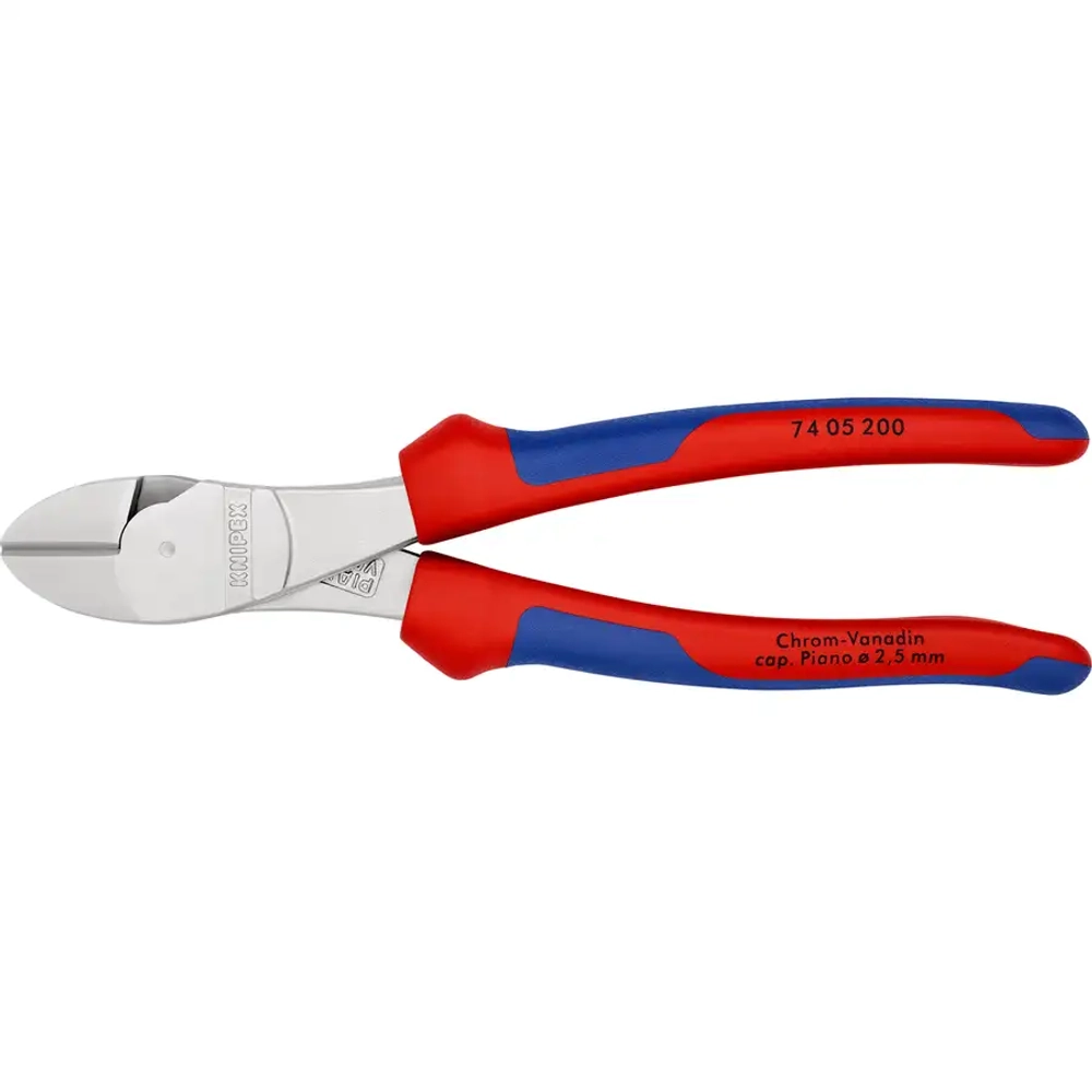 Кусачки боковые особой мощности хромированные 200 мм Knipex 74 05 200 SB