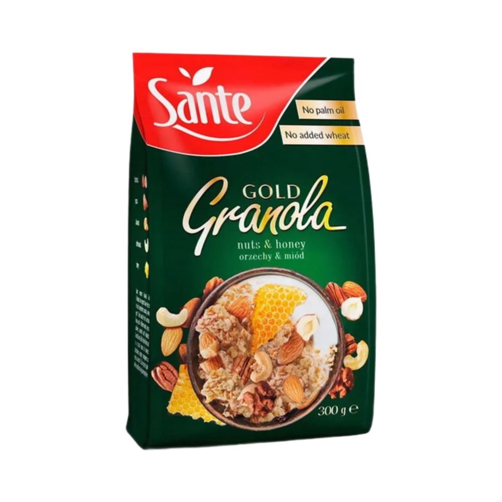 Гранола с орехами и медом 300 гр (Sante Gold)