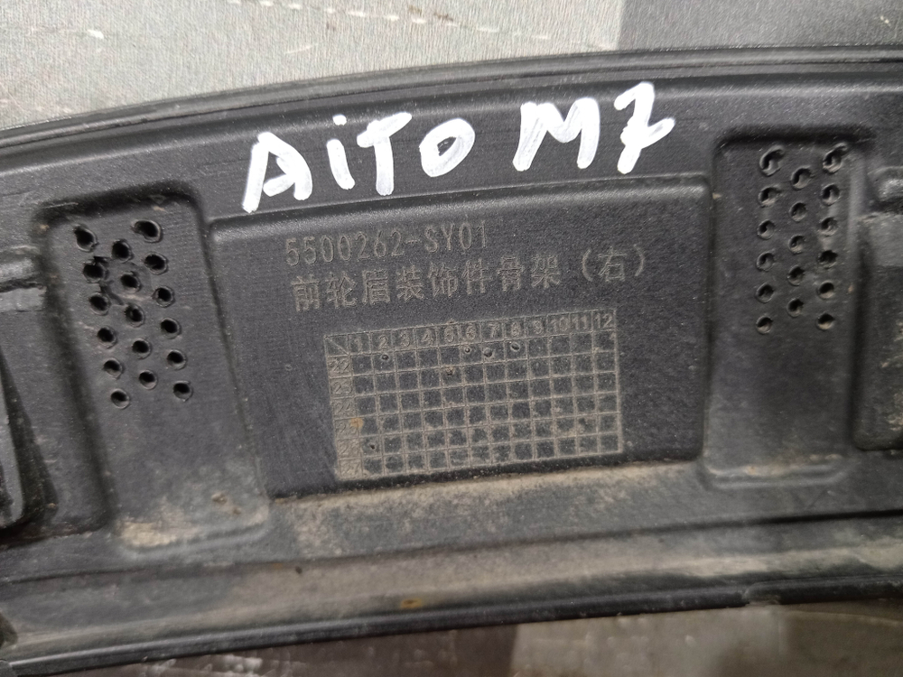 Накладка расширитель крыла переднего правого Seres, Aito M7 22-нв Б/У Оригинал 5500260SY01