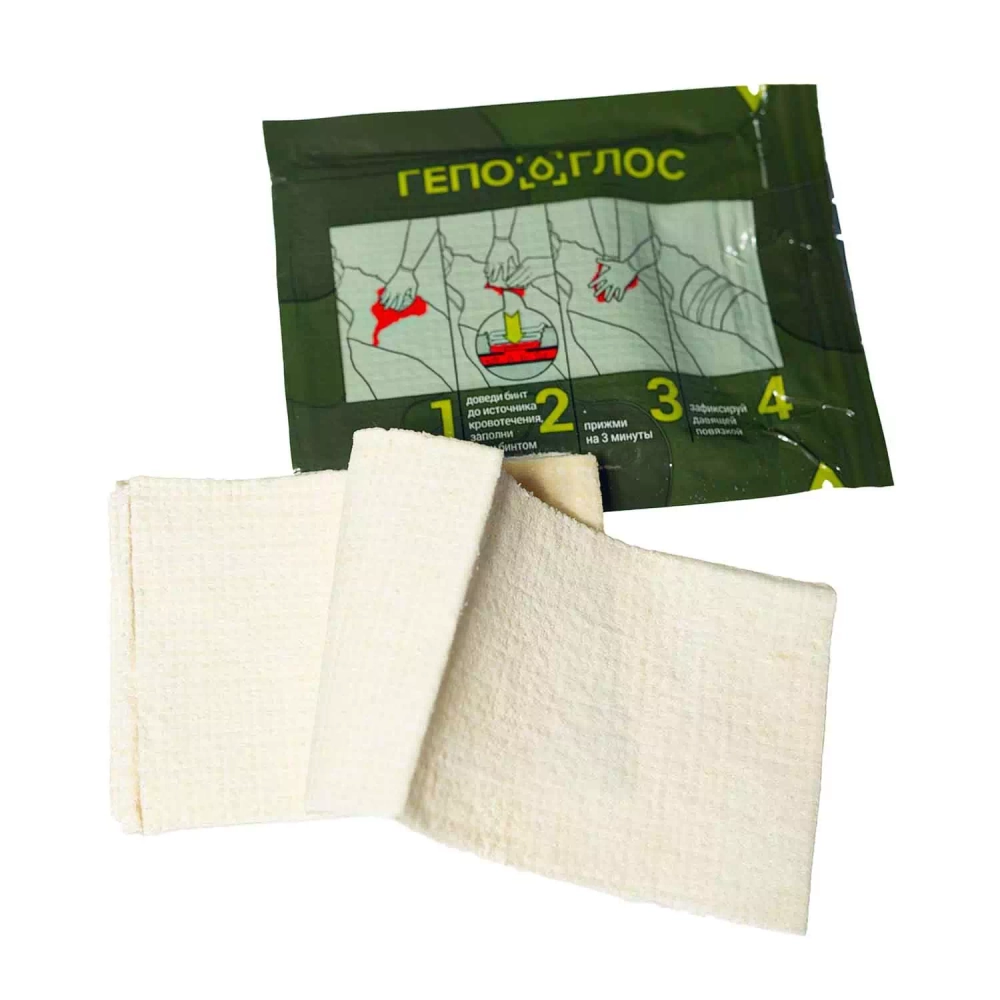 Гемостатическое средство "Гепоглос" (бинт 8*100см) м.1607