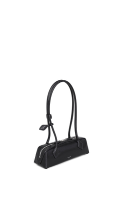 ALAÏA МАЛЕНЬКАЯ КОЖАНАЯ СУМКА LE TECKEL, ЧЕРНЫЙ