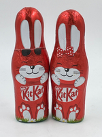 Nestle KitKat шоколадные кролики (набор из 2 шт.) с хрустящими хлопьями, 13 см, 90 г (2 шт. по 45 г)