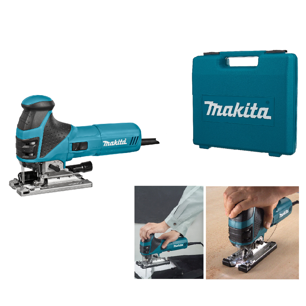 Электрический лобзик Makita 4351 FCT 135 мм 0,72 кВт с регулировкой оборотов и амплитудой ход, в кейсе 4351FCT