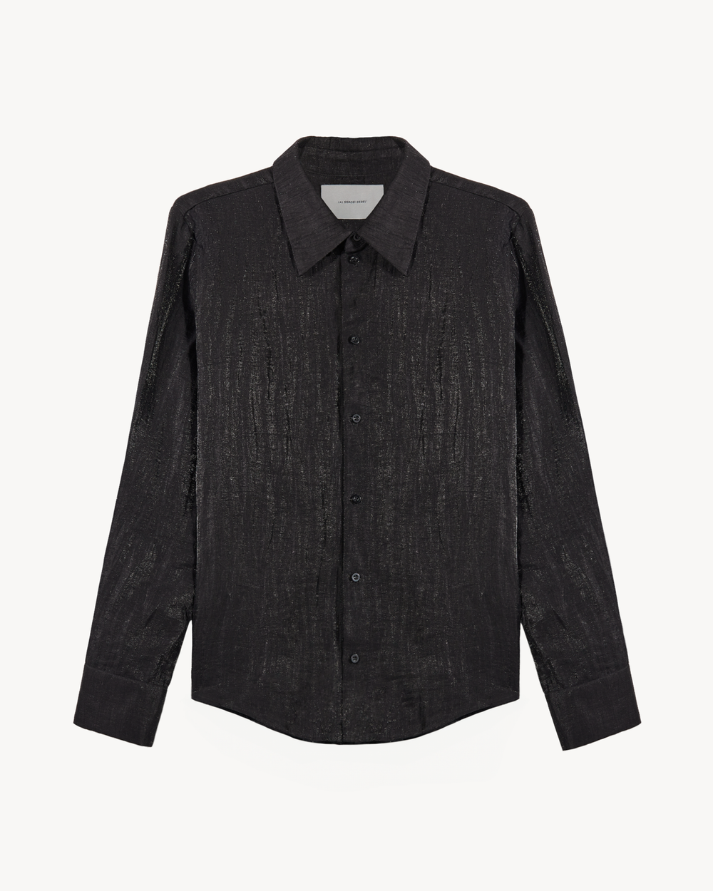 “Gloss” (unisex) linen classic shirt / Рубашка из льна